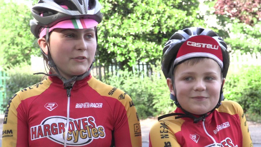 Young cyclists