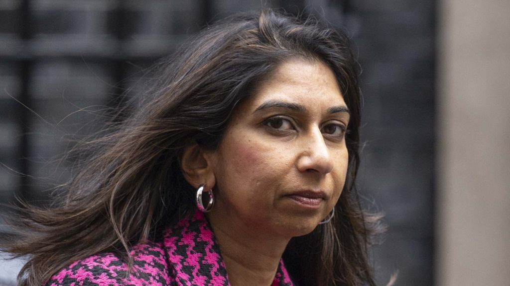 Home Secretary Suella Braverman leaves 10 Downing Street after attending the Weekly Cabinet Meeting on 20 June, 2023