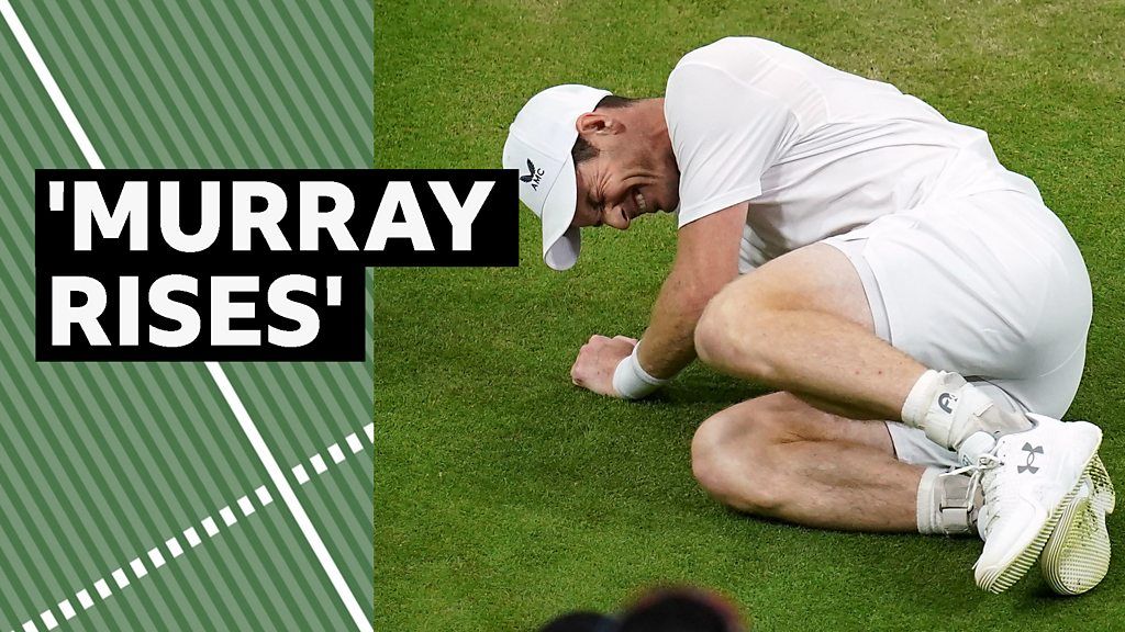 Watch: Murray battles through injury to win set