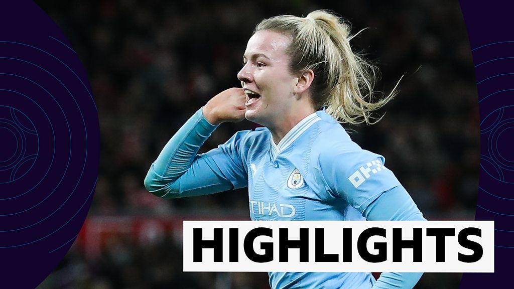 WSL Highlights: Manchester United 1-3 Manchester City - visitors win derby at Old Trafford
