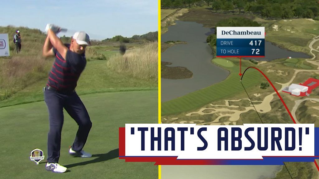 Ryder Cup: Bryson Dechambeau hits 'huge' 417-yard drive