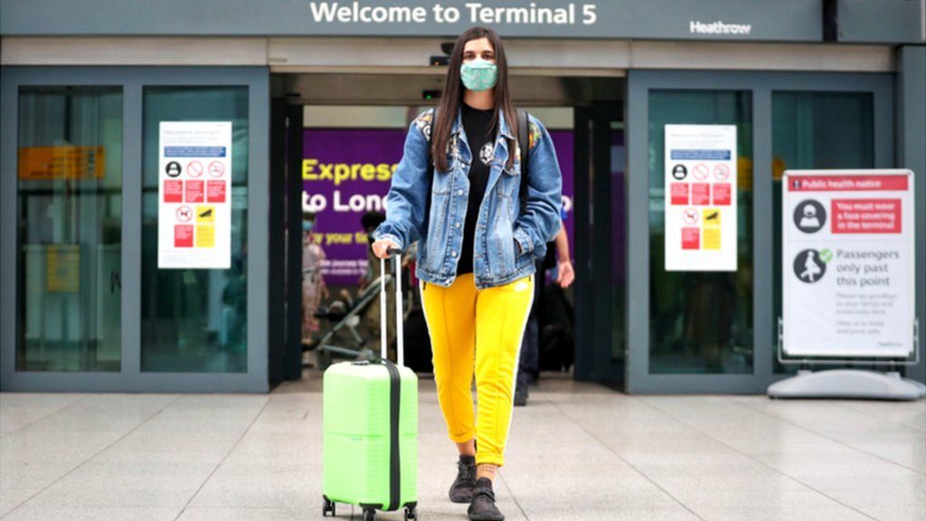Woman at UK airport