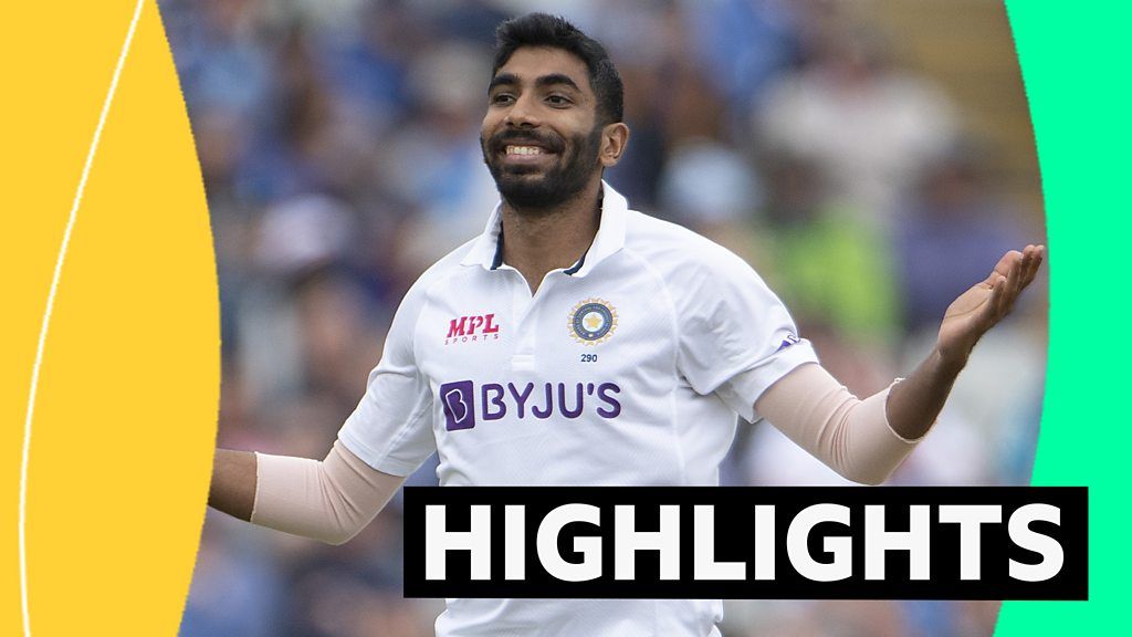 India v England: Day two highlights - India's Jasprit Bumrah stars with bat and ball