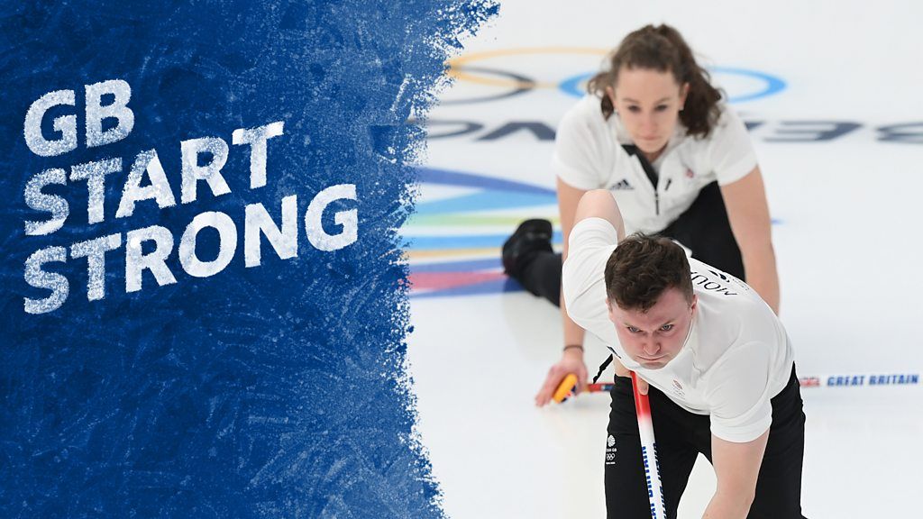 Winter Olympics: Team GB's Bruce Mouat and Jen Dodds beat Sweden in mixed doubles curling