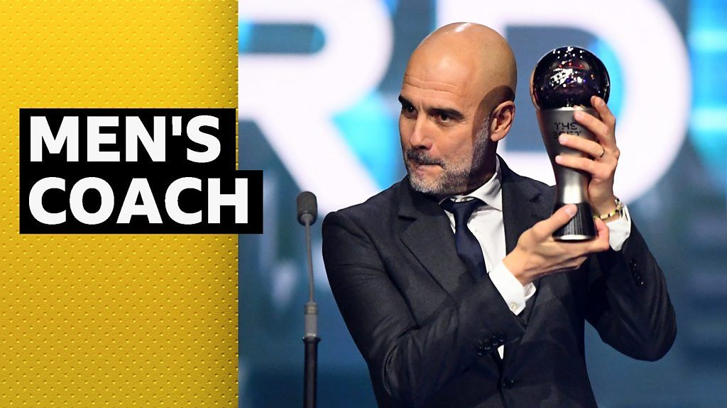 Guardiola named men's coach of year at Fifa Best awards