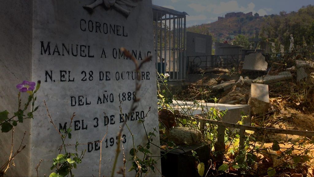 Gravestone in Caracas cemetery