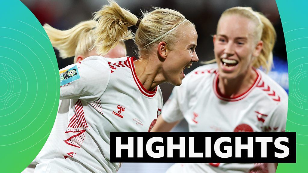 Harder shines as Denmark seal last-16 spot