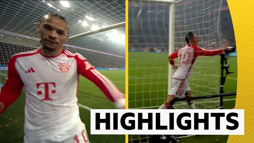 Furious Sane punches camera as Bayern lose to Leverkusen