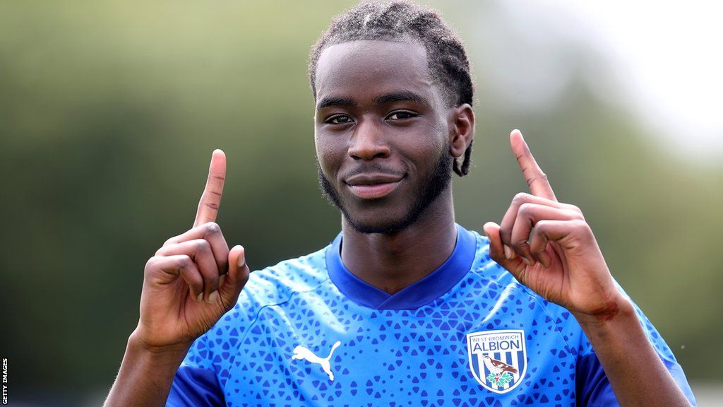 Modou Faal training with West Brom