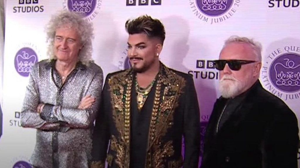 Brian May, Roger Taylor and Adam Lambert