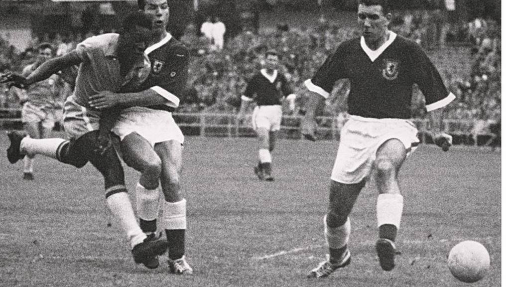 Pele's World Cup shirt goes on display in Manchester