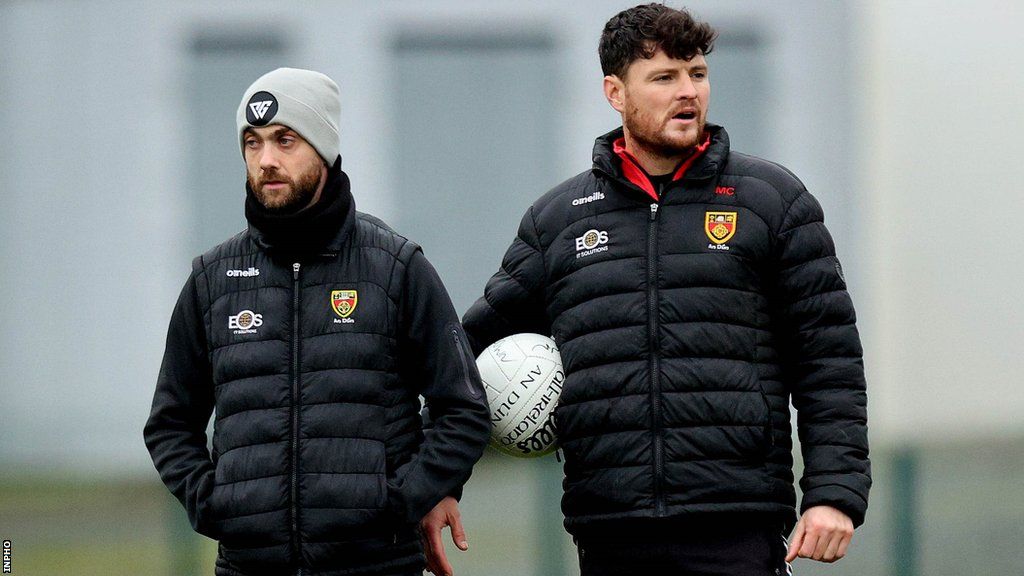 Martin Clarke is part of Conor Laverty's Down backroom team but is now being tested as a goalkeeping option for the team