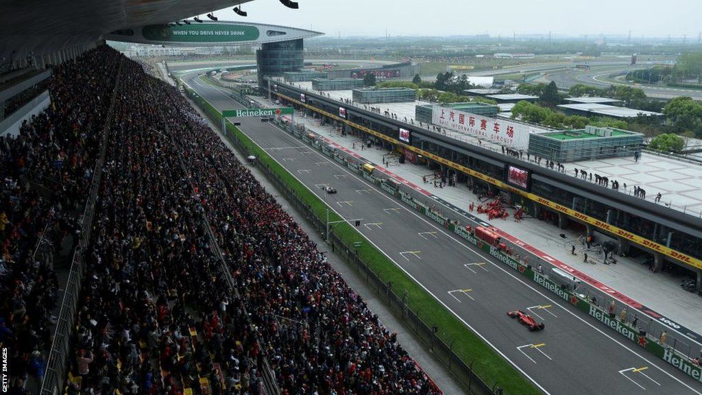 A wide-angle view of the Chinese Grand Prix in 2019