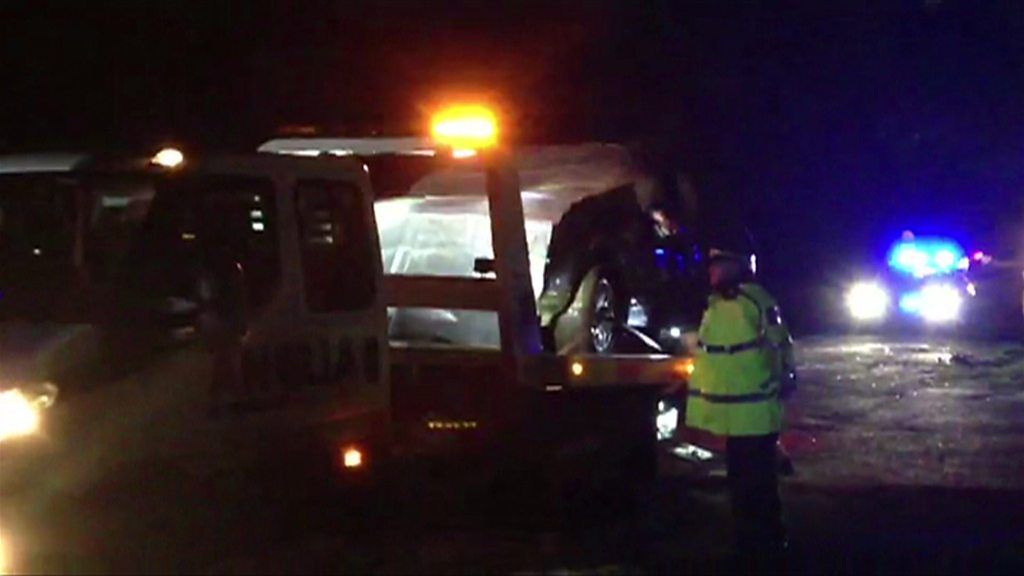 Vehicles being recovered from scene near Sandringham
