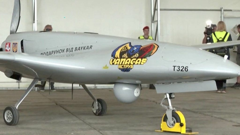 A Turkiush Bayraktar TB2 drone