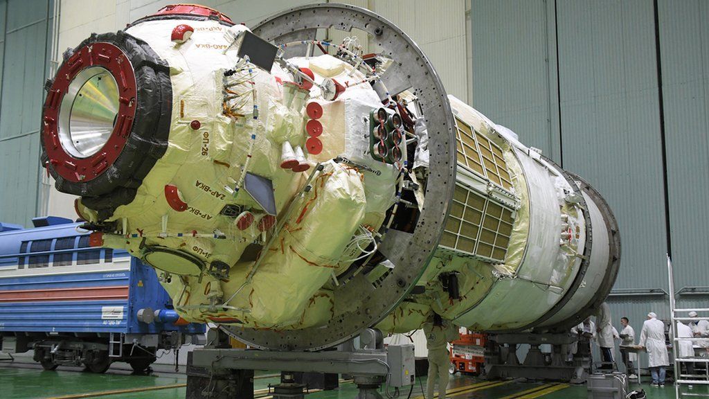 Russia sends long-delayed module to space station - BBC News