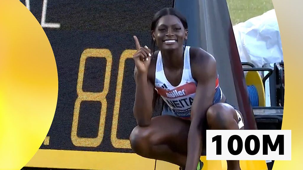 UK Athletics Championship: Daryll Neita beats Dina Asher-Smith to win 100m title