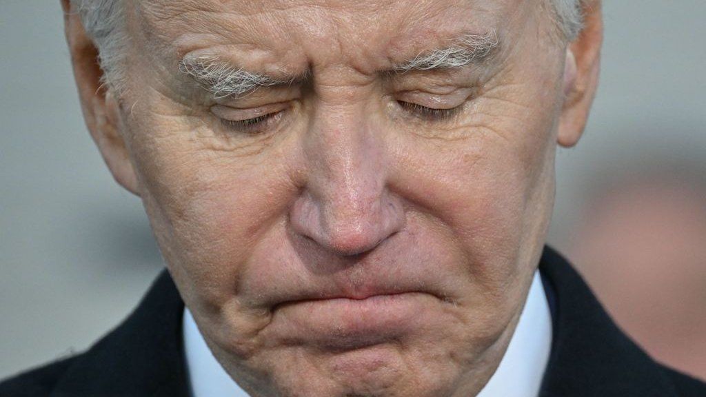 Biden close up in Maine
