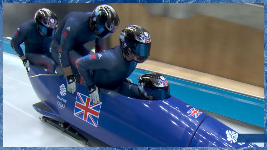 Winter Olympics GB's fourman bobsleigh team finish sixth after two