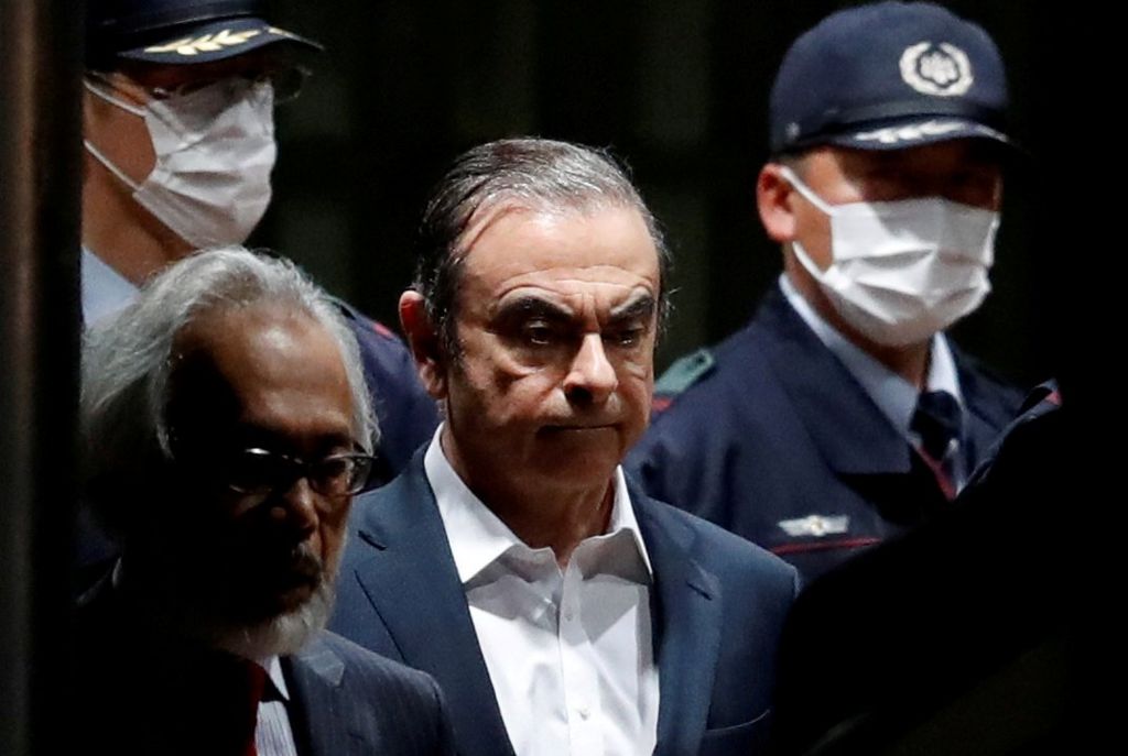 Carlos Ghosn leaving Tokyo Detention House on April 25th 2019