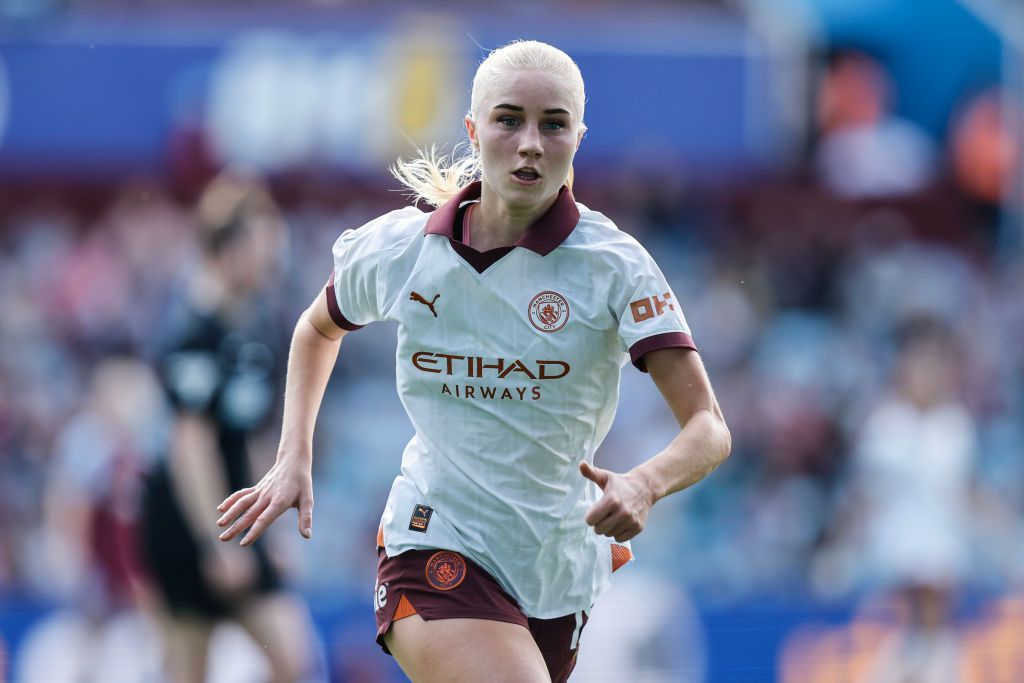 Laura Blindkilde Brown in action for Manchester City