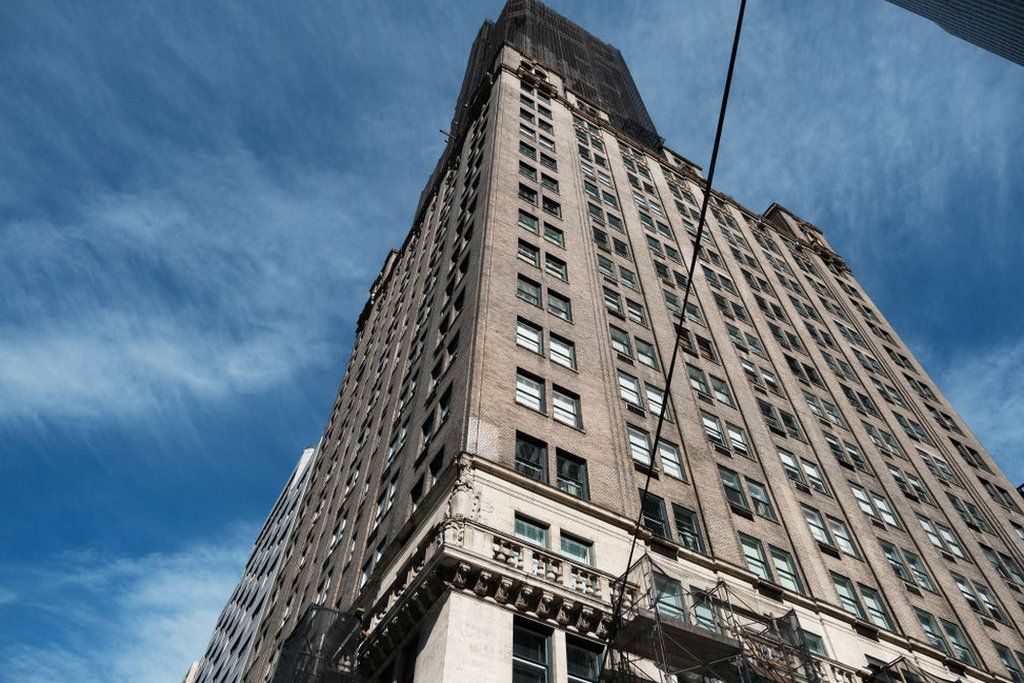 Mr Guo owns the penthouse of this luxury apartment building in Manhattan