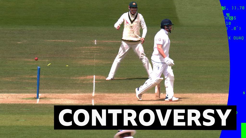 The Ashes: England's Jonny Bairstow is run out by Alex Carey