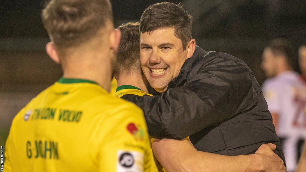 Caernarfon Town manger Richard Davies