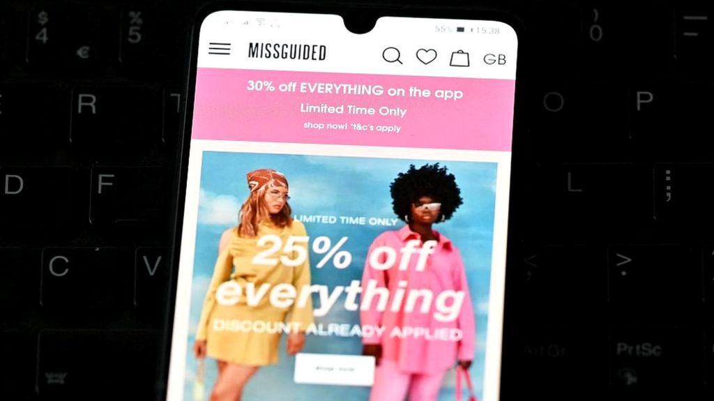 Missguided mobile website