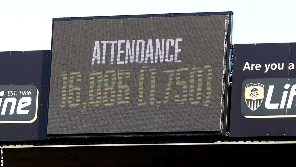 The gate at Meadow Lane, Notts County's second biggest of the season, was the highest on Non-League Day, bettered by only one EFL attendance