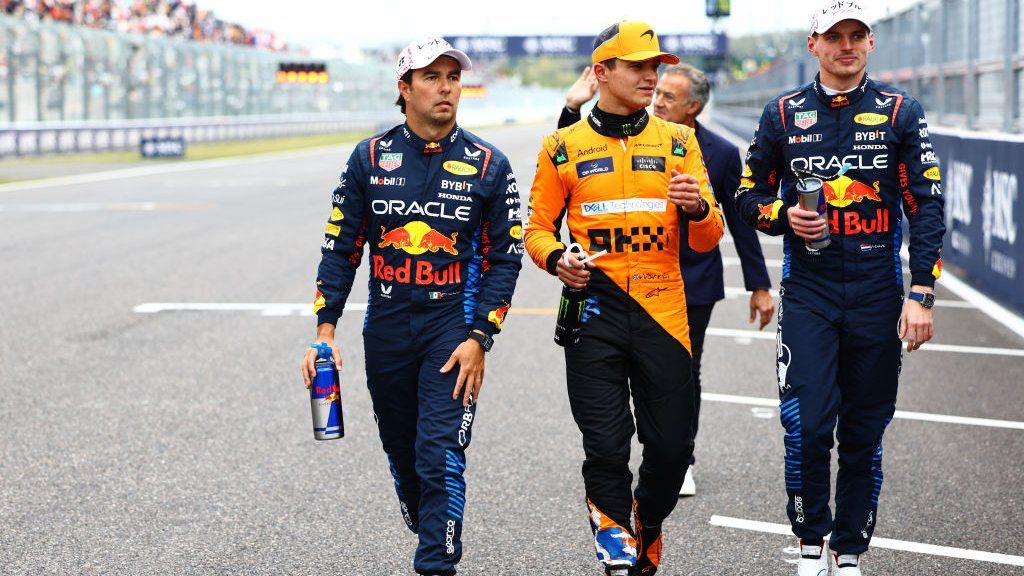 Sergio Perez, Lando Norris, Max Verstappen, Japanese GP