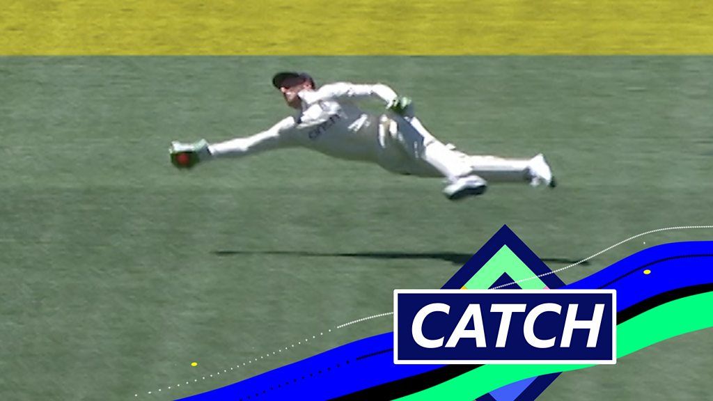 The Ashes: Jos Buttler takes 'fine' diving catch as Stuart Broad removes Marcus Harris