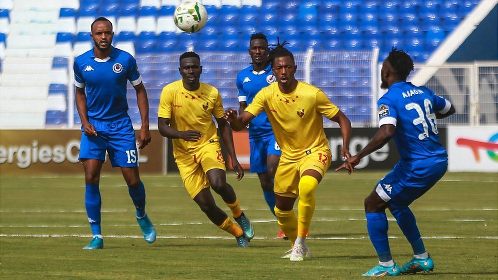 Al Hilal in action against Al Merreikh in the African Champions League in March 2022
