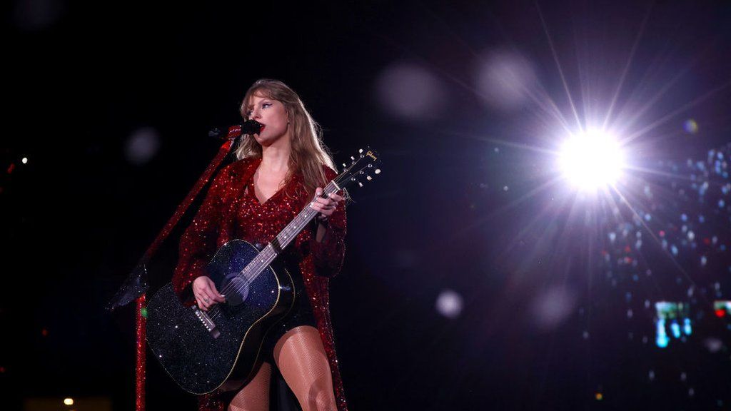 Taylor Swift performs at Melbourne Cricket Ground.