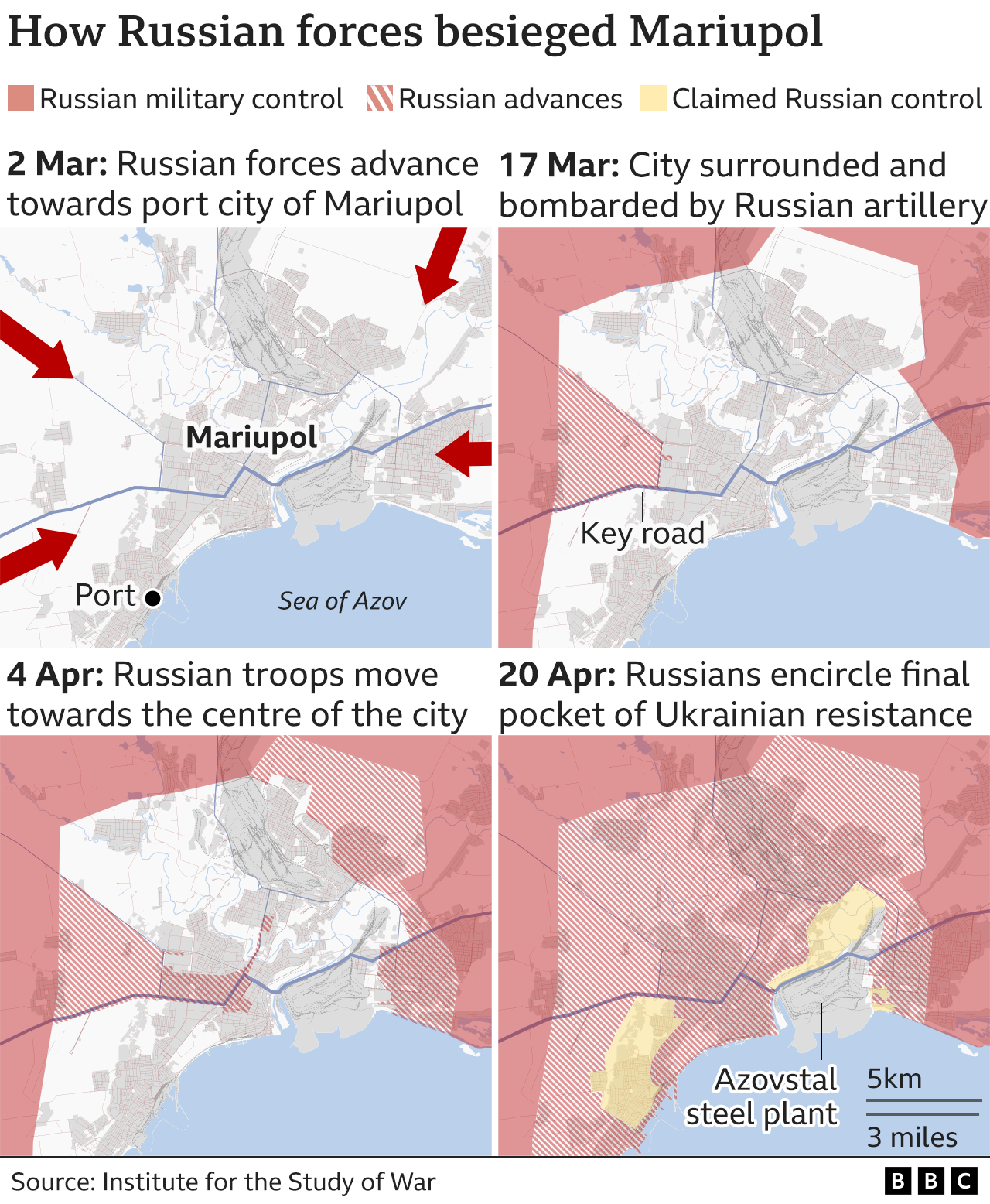 Maps of Mariupol