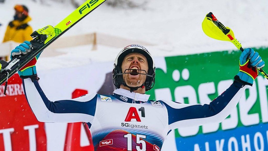 Dave Ryding wins World Cup gold medal in alpine skiing