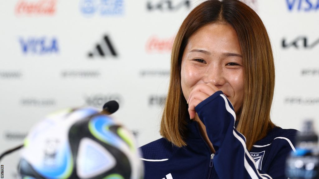 Liverpool and Japan midfielder Fuka Nagano at a news conference at Eden Park, Auckland, on Thursday