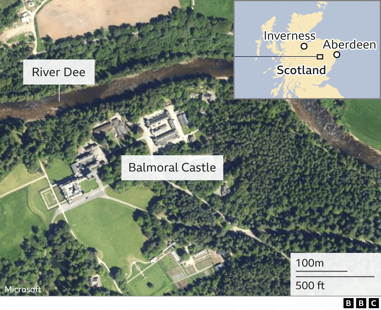Balmoral Castle map