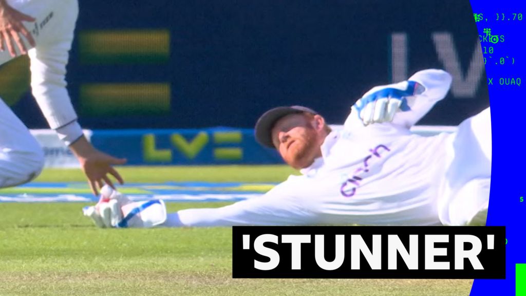 Bairstow’s great one-handed catch removes Marsh