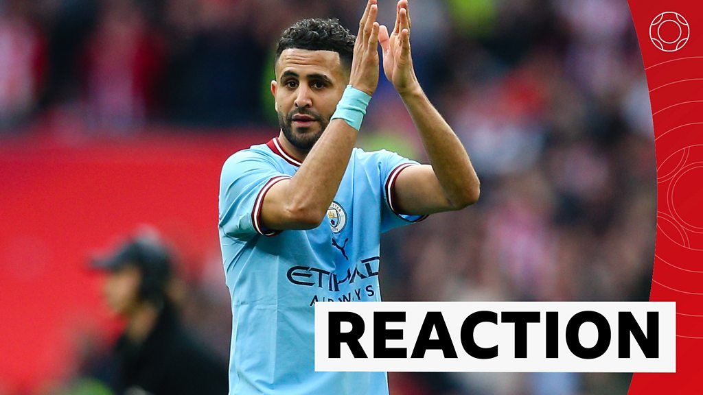 Guardiola hails 'grumpy' hat-trick hero Mahrez