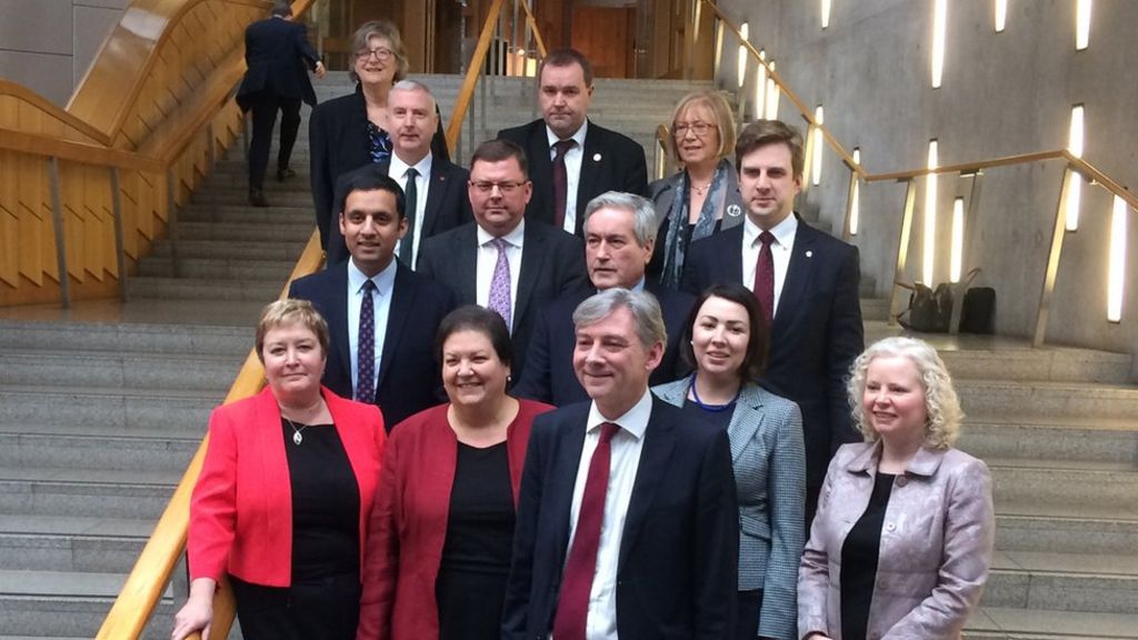 Leonard Unveils New Scottish Labour Front Bench Team Bbc News