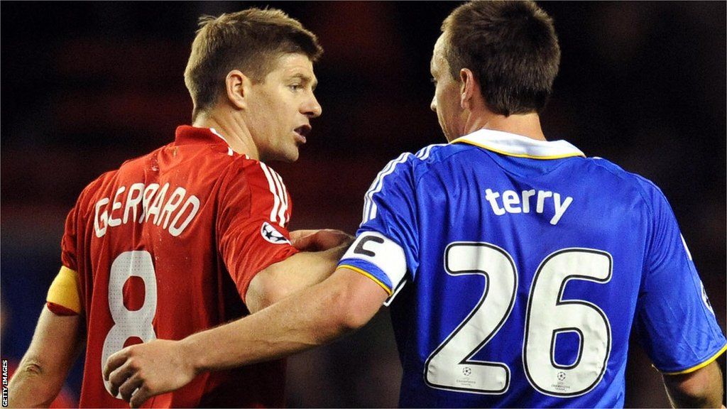 Liverpool's Steven Gerrard and Chelsea's John Terry