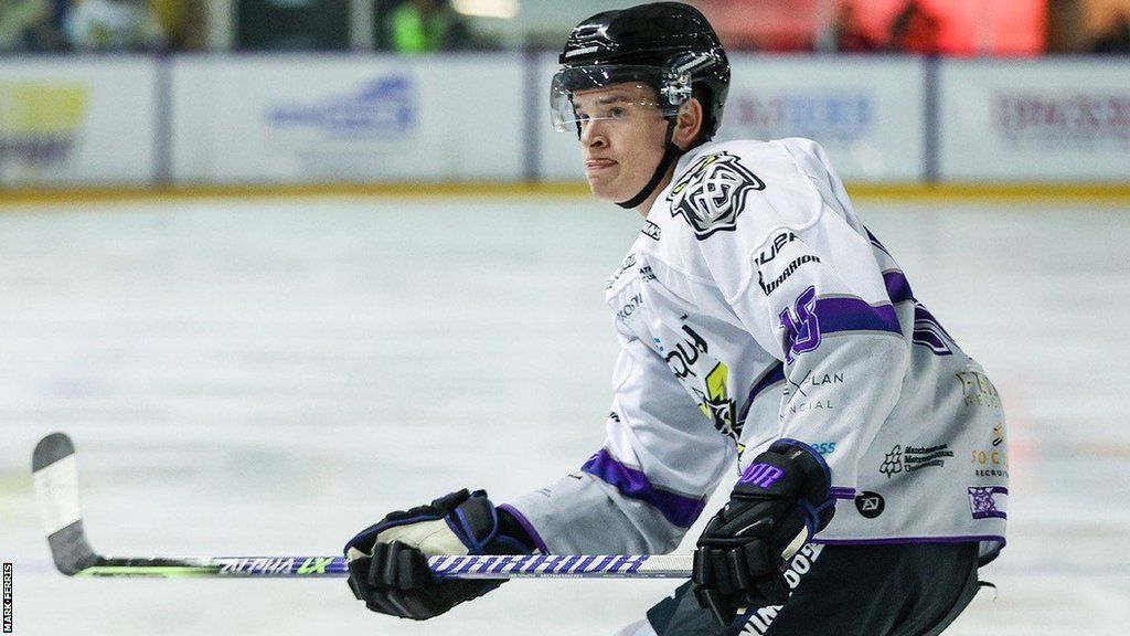 Ryan Barrow in action for Manchester Storm
