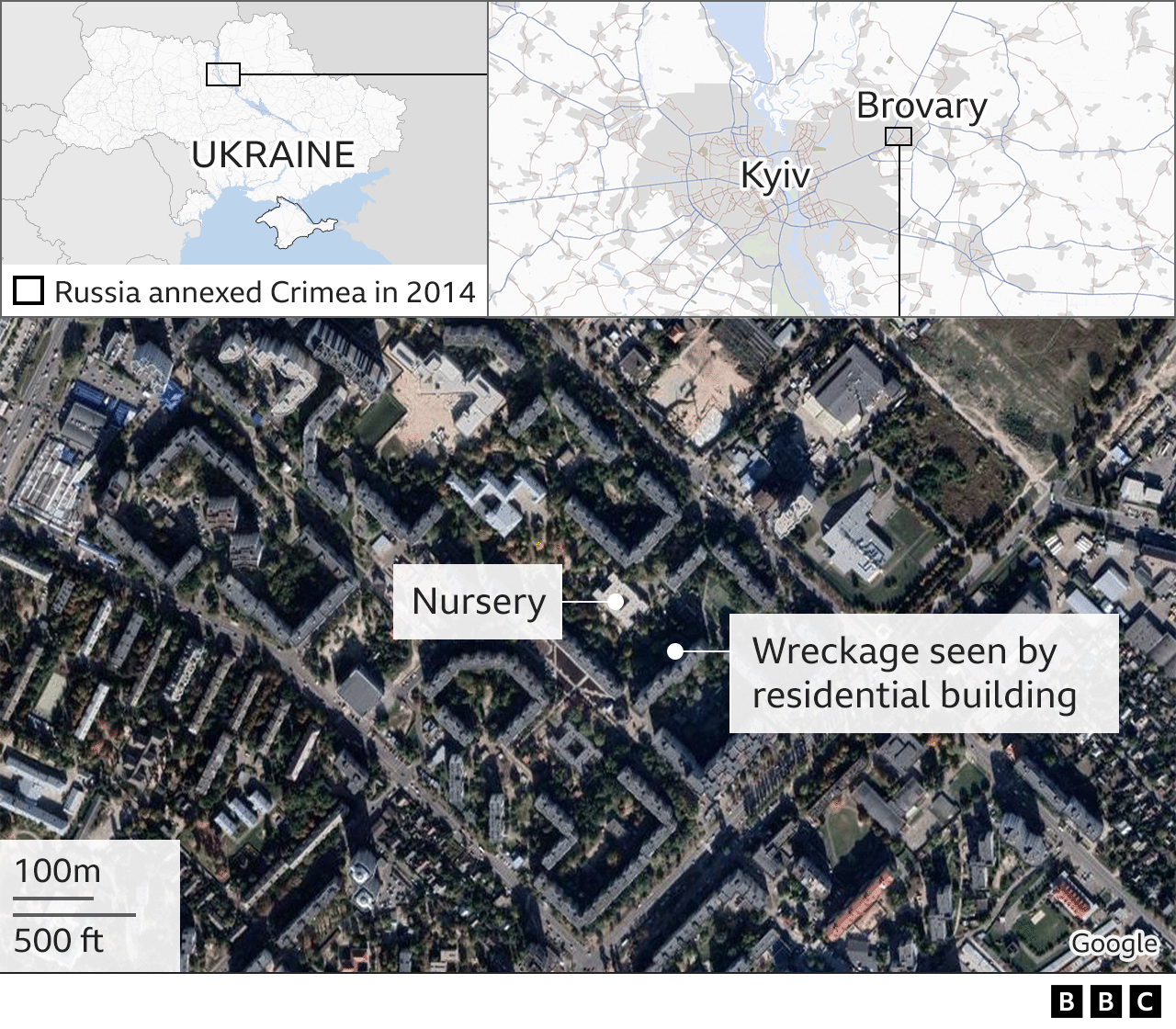 Map of Brovary