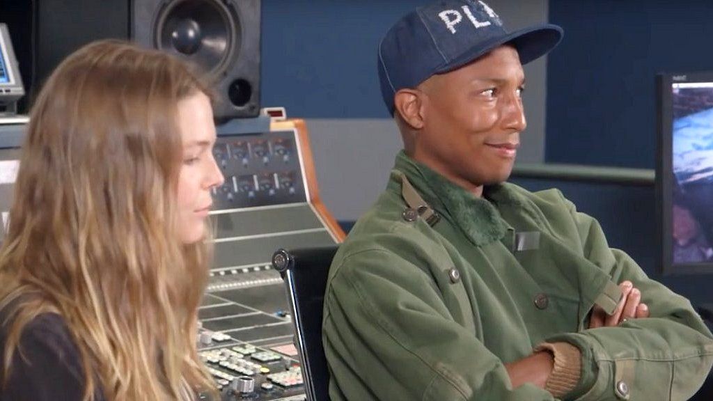 Pharrell Williams and Maggie Rogers