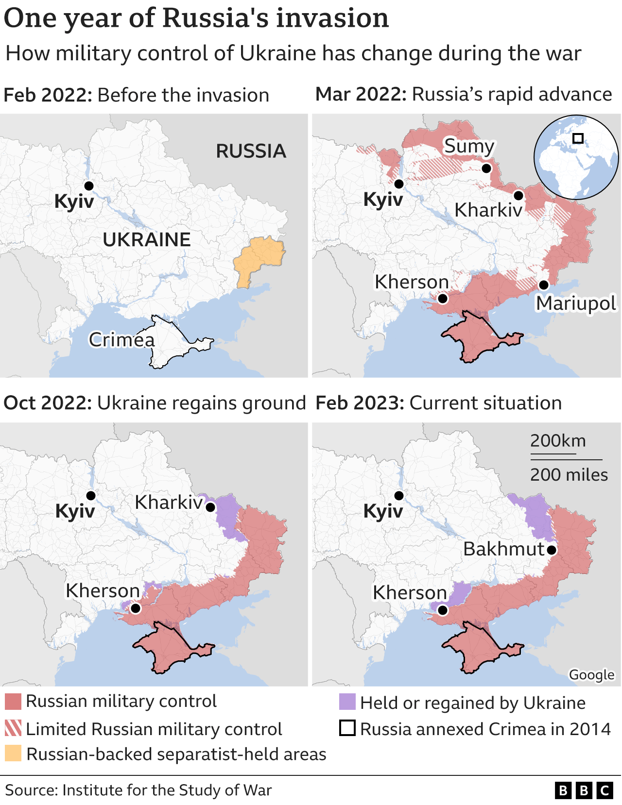 A year in maps