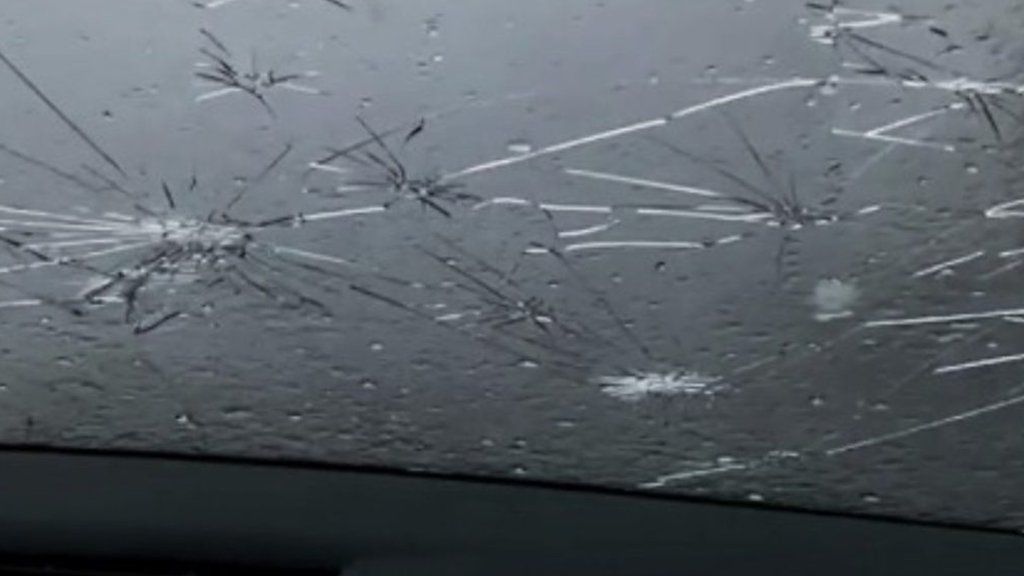 Battered windscreen