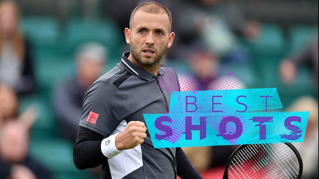 Nottingham Open: Dan Evans through to second round - best shots