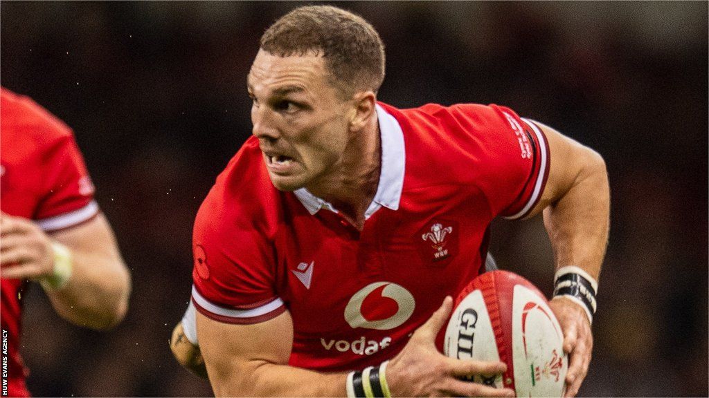 George North attacks for Wales