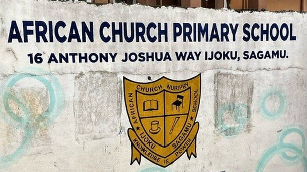 Anthony Joshua Way - the road named after the British boxer in Sagamu, Nigeria